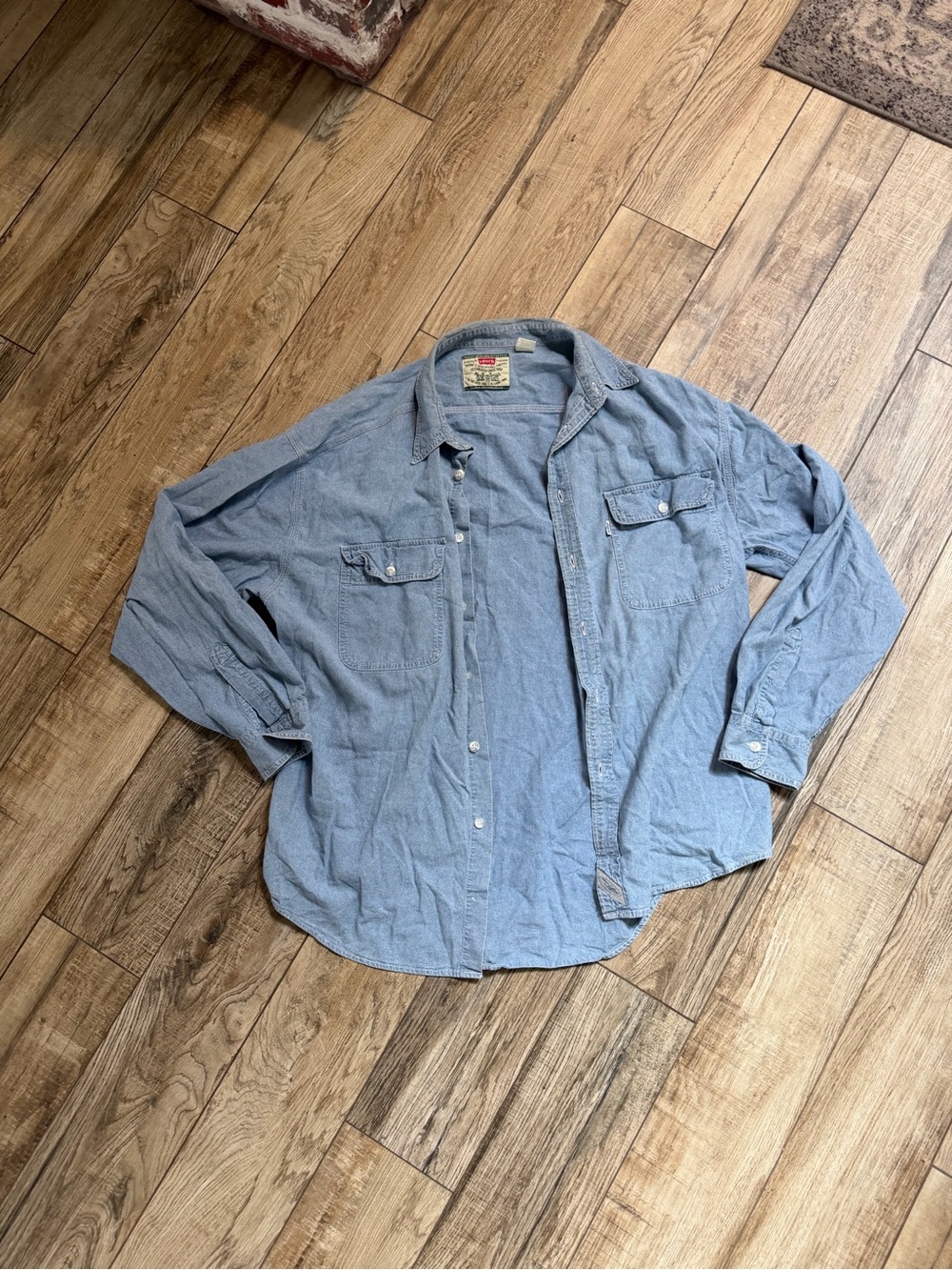 Levi's Light Blue Chambray Button-Down Shirt